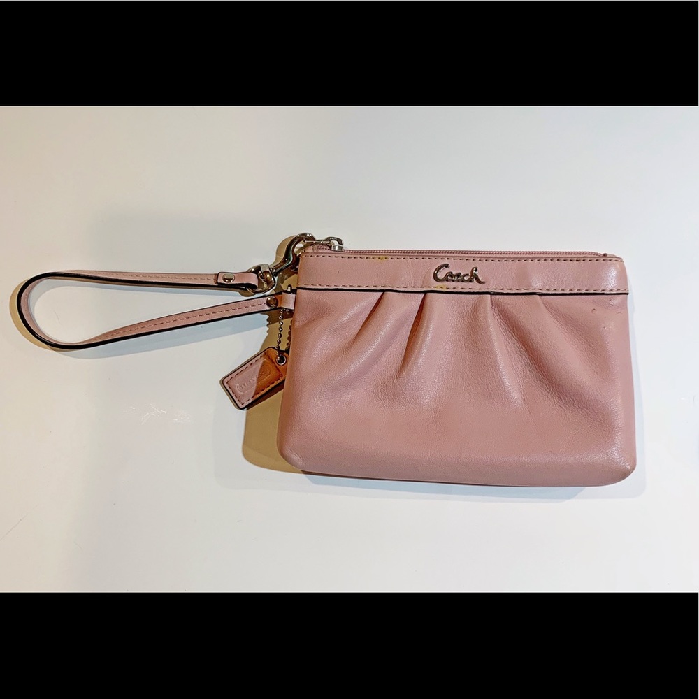 Coach Leather Wristlet